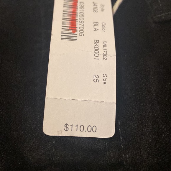 NWT J. Crew Jeans Size 25 9” High Rise Toothpick Black Pants MSRP $110 - Picture 4 of 10